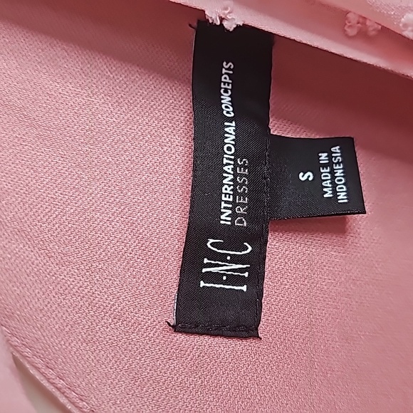 Inc Pink Chiffon Back Tie Shift Dress - Picture 3 of 6